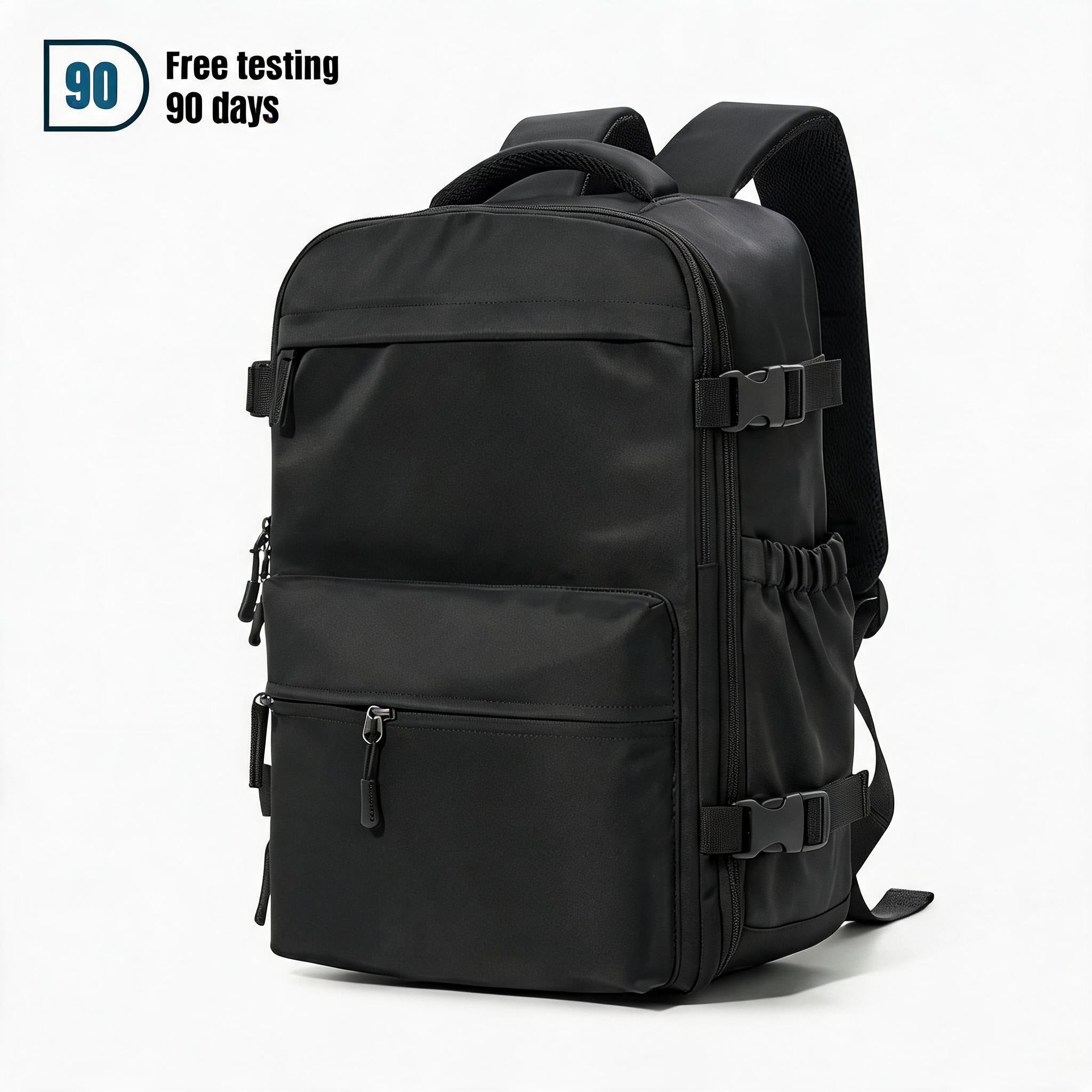 Handbagage 40x30x20 zwarte rugzak – lichtgewicht en goedgekeurd voor alle luchtvaartmaatschappijen