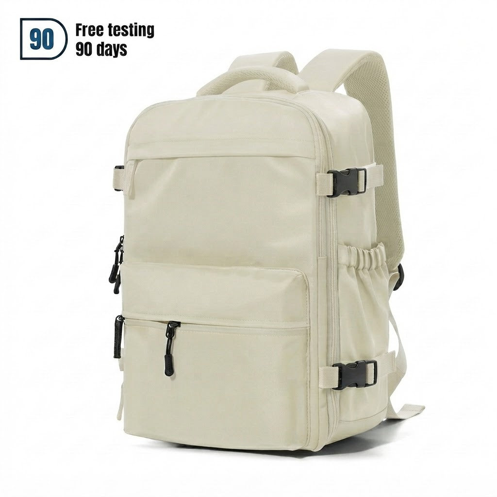 Hand Luggage 40x30x20 Beige Backpack – Lightweight & Approved for All Airlines