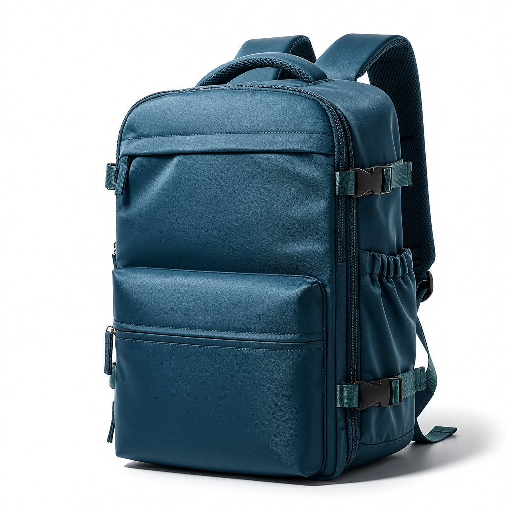 Handbagage 40x30x20 blauwe rugzak – lichtgewicht en goedgekeurd voor alle luchtvaartmaatschappijen