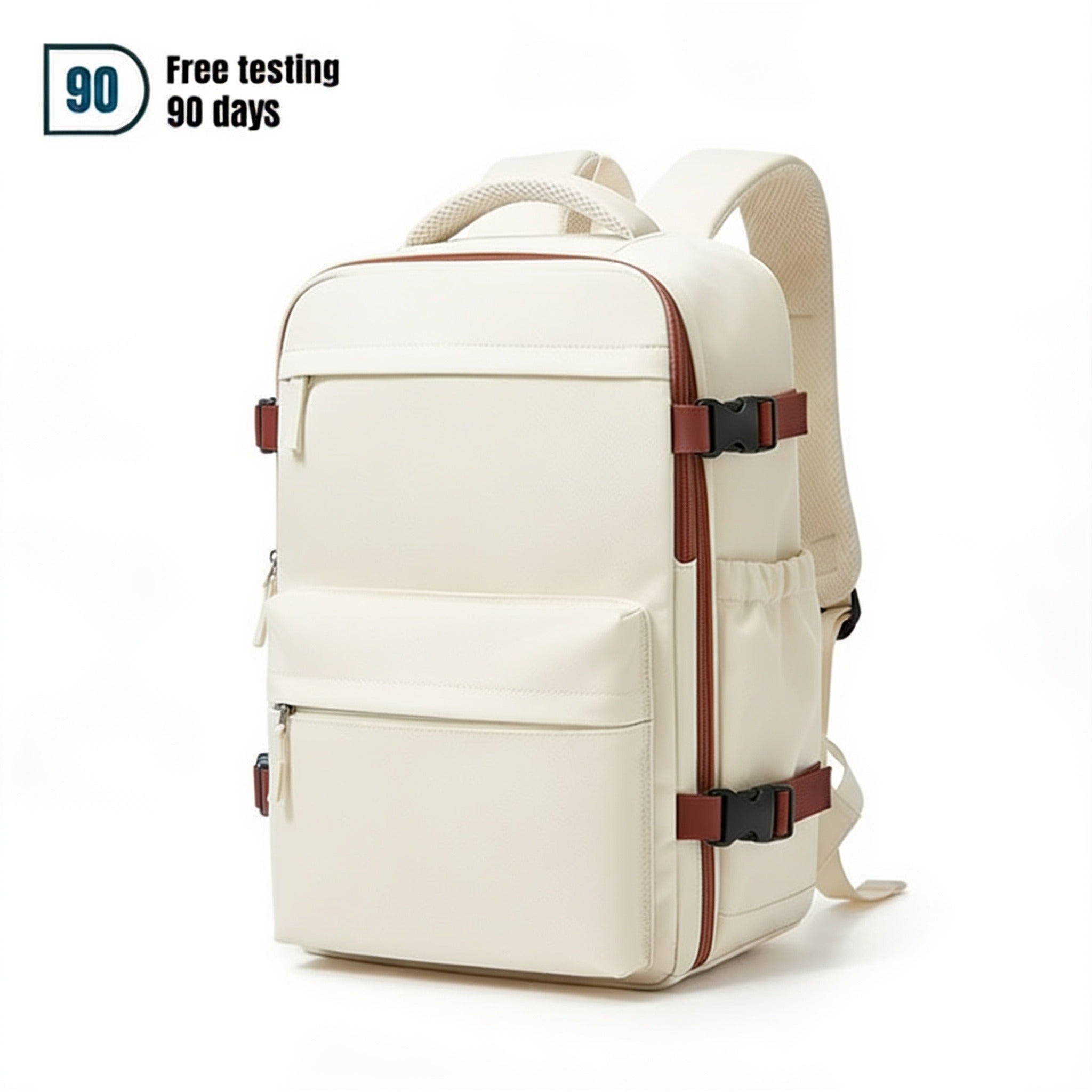 Hand Luggage 40x30x20 Beige Backpack – Lightweight & Approved for All Airlines