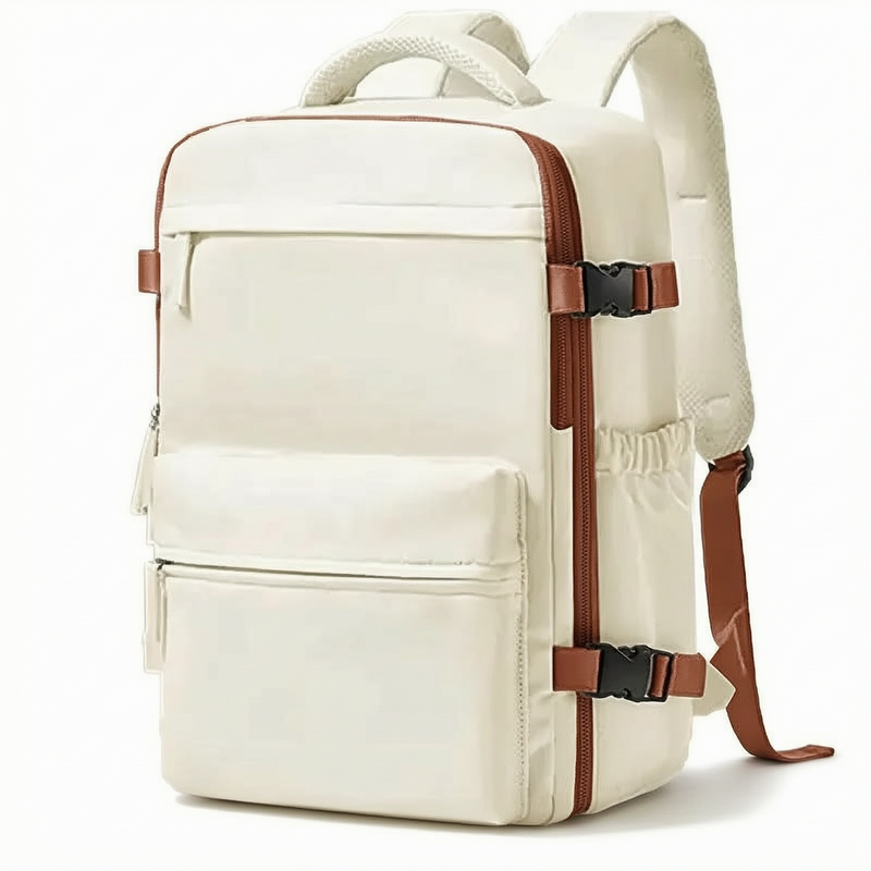 Hand Luggage 40x30x20 Beige Backpack – Lightweight & Approved for All Airlines