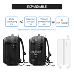 Expandable Travel Backpack with Vacuum Compression